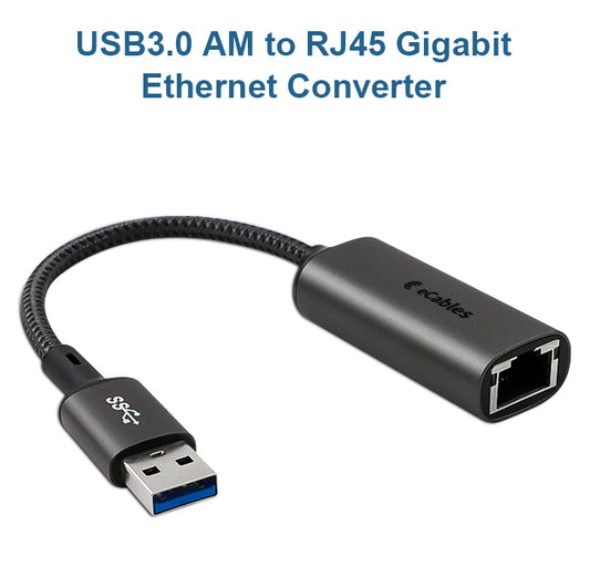 USB-A To RJ45 Gigabit Ethernet Adapter