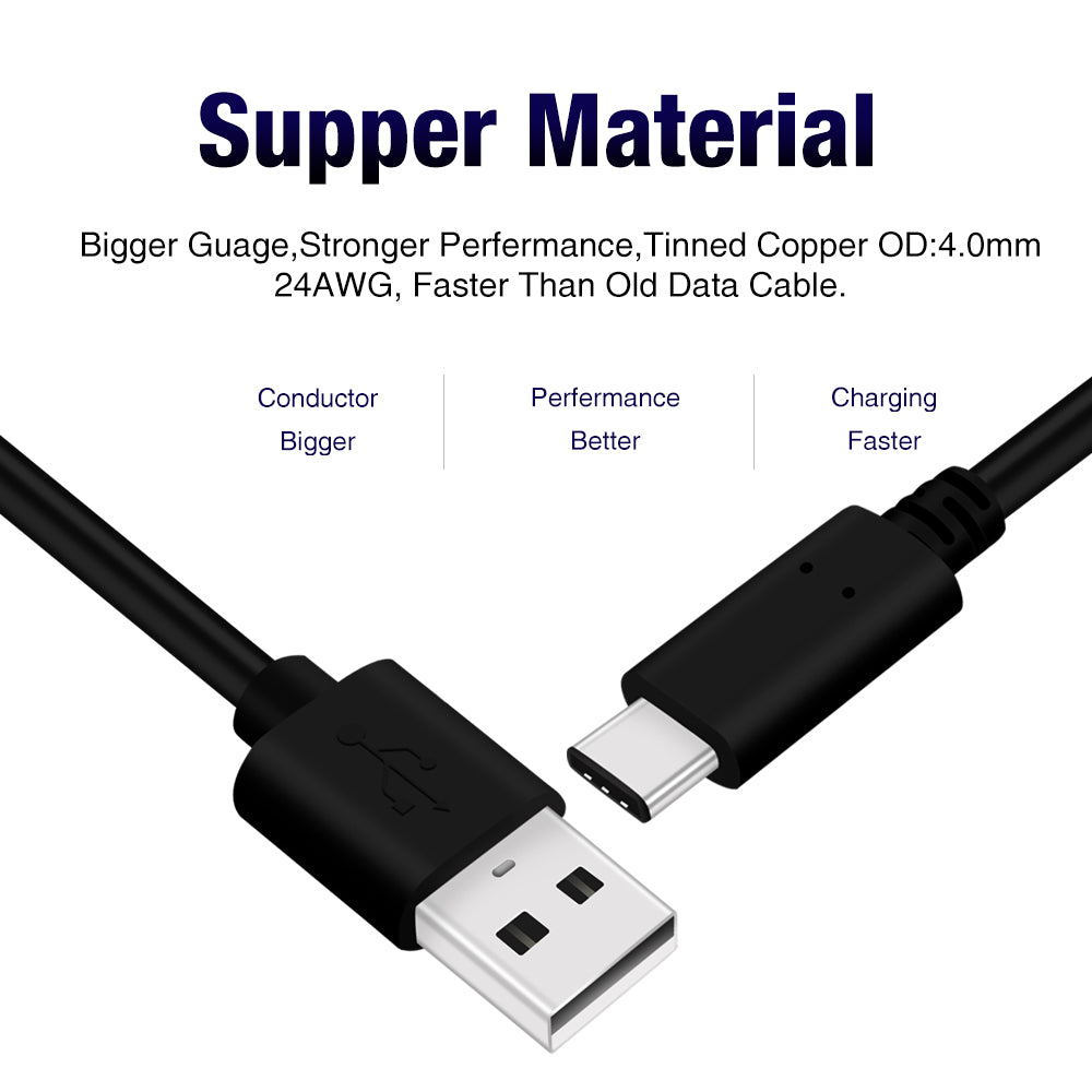 USB-C to USB-A Fast Charging Cable
